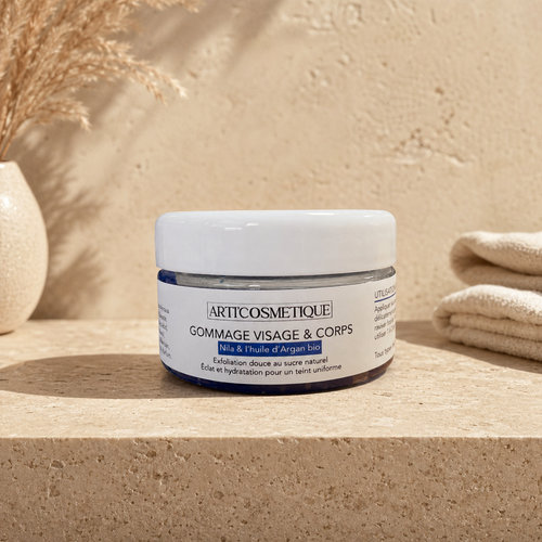 NILA — GOMMAGE VISAGE & CORPS À L'HUILE D'ARGAN BIO