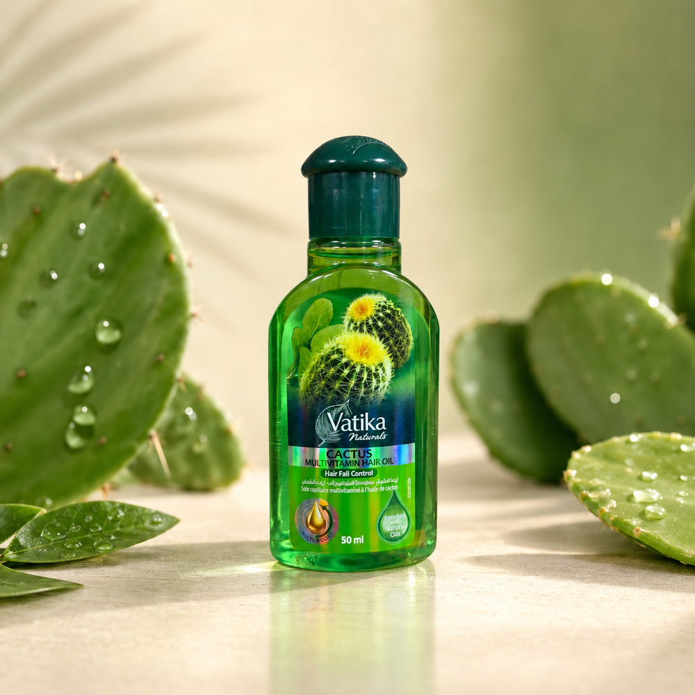 HUILE CAPILLAIRE MULTIVITAMINÉE AU CACTUS — ANTI-CHUTE (50 ML)