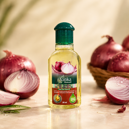 HUILE CAPILLAIRE MULTIVITAMINÉE À L'OIGNON ROUGE — ANTI-CHUTE (50 ML)
