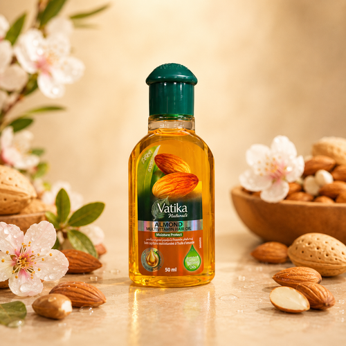 HUILE CAPILLAIRE MULTIVITAMINÉE À L'AMANDE — MOISTURE PROTECT (50 ML)