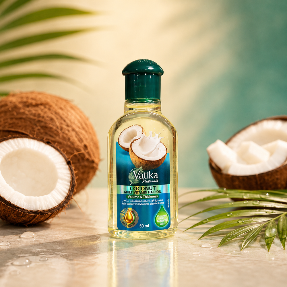 HUILE CAPILLAIRE MULTIVITAMINÉE À LA NOIX DE COCO — VOLUME & THICKNESS (50 ML)