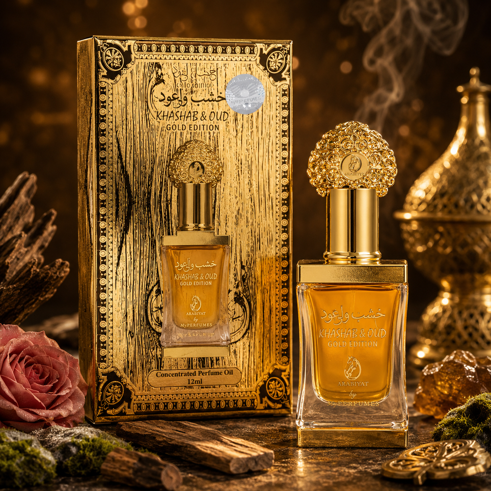 HUILE PARFUMÉE CONCENTRÉE KHASHAB & OUD GOLD EDITION - MIXTE