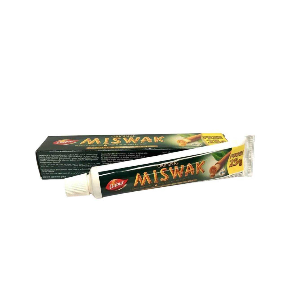 DABUR ORIGINAL MISWAK TOOTHPASTE | NATURAL CLEANING AND DENTAL PROTECTION | 75G