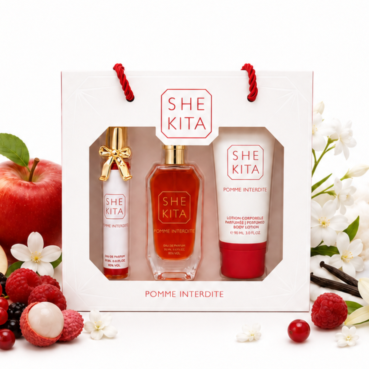Coffret Parfum Femme SHE KITA Pomme Interdite – Eau de Parfum & Lotion Corps